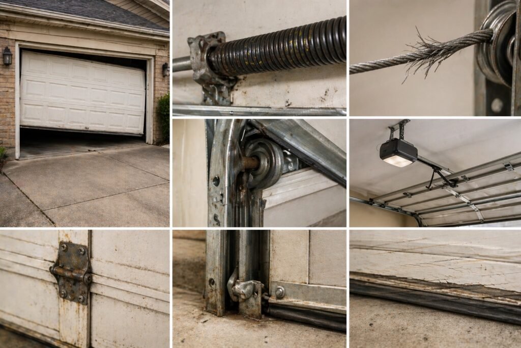 Common Garage Door Problems in Chicago Homes Built Before 2000