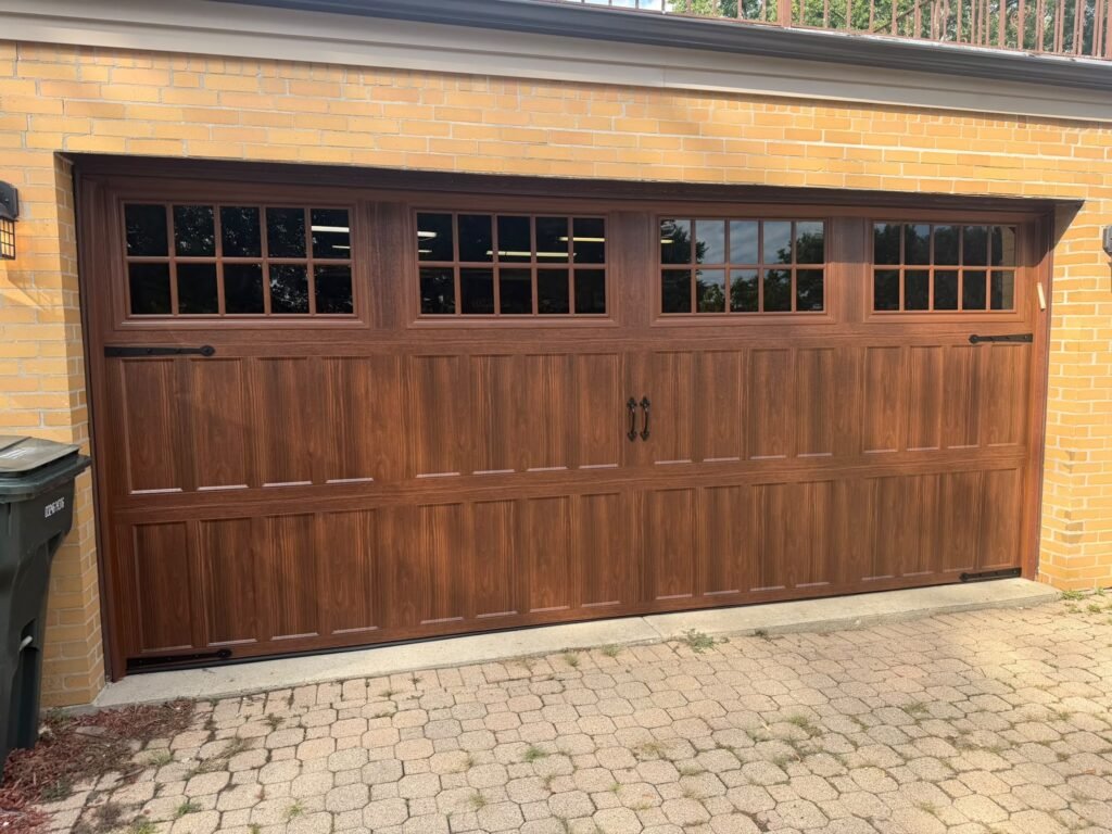New garage door installation