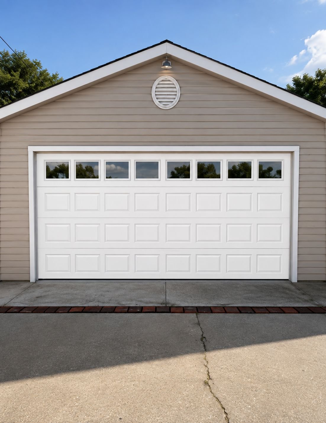 New garage door installation